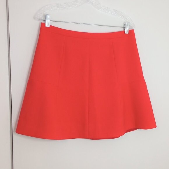 J. Crew Dresses & Skirts - J. Crew Fluted Skater Skirt in Bright Poppy